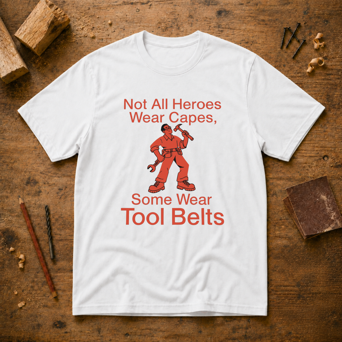 Not All Heroes Wear Capes Some Wear Tool Belts