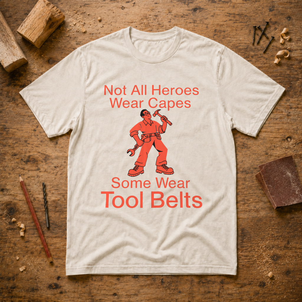 Not All Heroes Wear Capes Some Wear Tool Belts